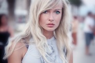 Closeup portrait of a beautiful young woman